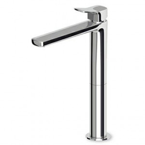 ZBR382 Смеситель для раковины однорычажный с высоким изливом, аэратором, гибкими шлангами. Без слива. Zucchetti Brim