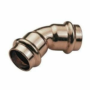 Угол 45° пресс 15 медный IBP