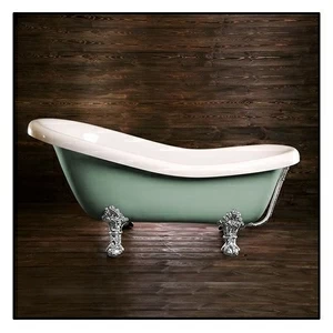 Ванна Akcjum Rectime 170 WR-02-05-Ch-A овальная салатовая с хромированными ножками