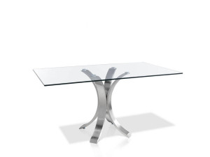 063241 Стол прямоугольный BZ2103 стекло 160x95 Angel Cerda
