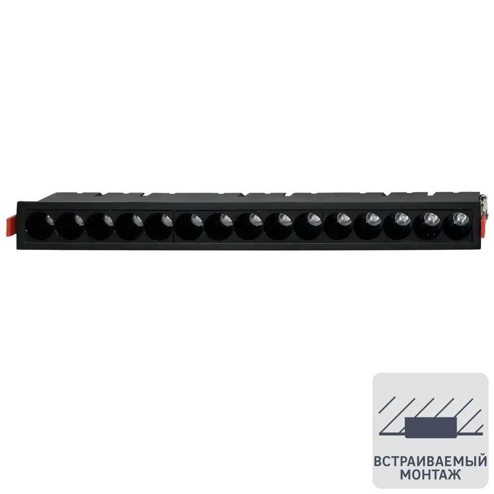 Спот точечный встраиваемый светодиодный Ritter Artin 59941 8 под отверстие 35x406 мм цвет черный 83979235 STLM-2207938 