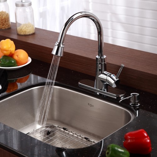 KBU12-KPF2220SN Мойка кухонная прямоугольная Krausru  - Вид №1