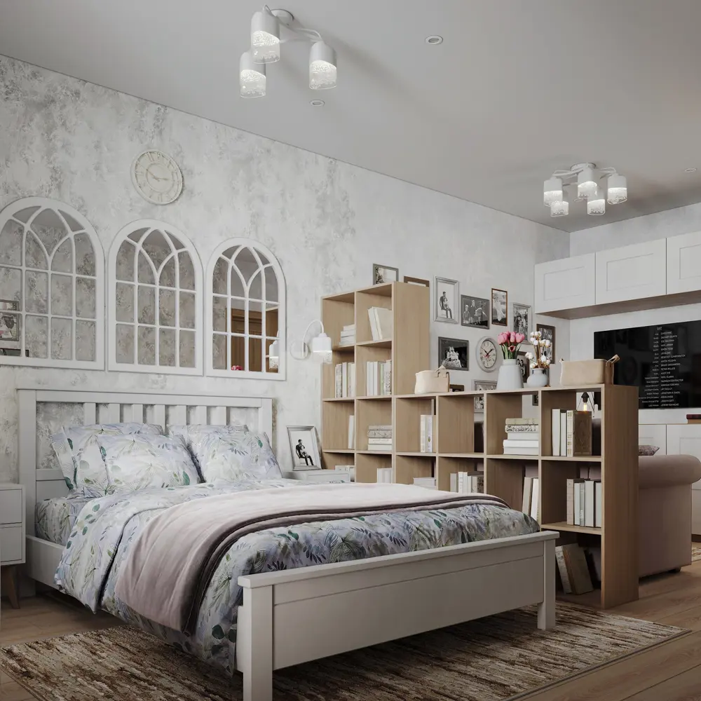 SPACEO Полка KUB для стеллажа - белая ЛДСП панель 32.7×31.5 см 82731905 Spaceo Kub STLM-0034896 - Вид №8