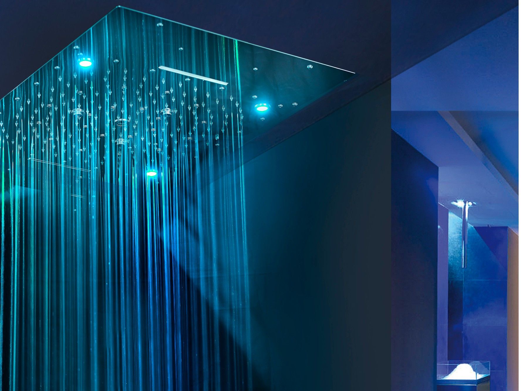 Светодиодная насадка для душа из нержавеющей стали с хромотерапией Ama Luxury Shower URANO ARCH-00102387
