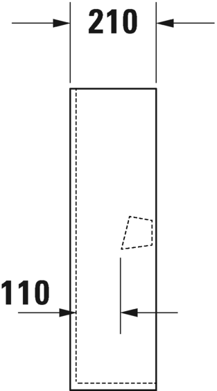 0858390000 Пьедестал для раковины овальная Duravit ME BY STARCK - Вид №3