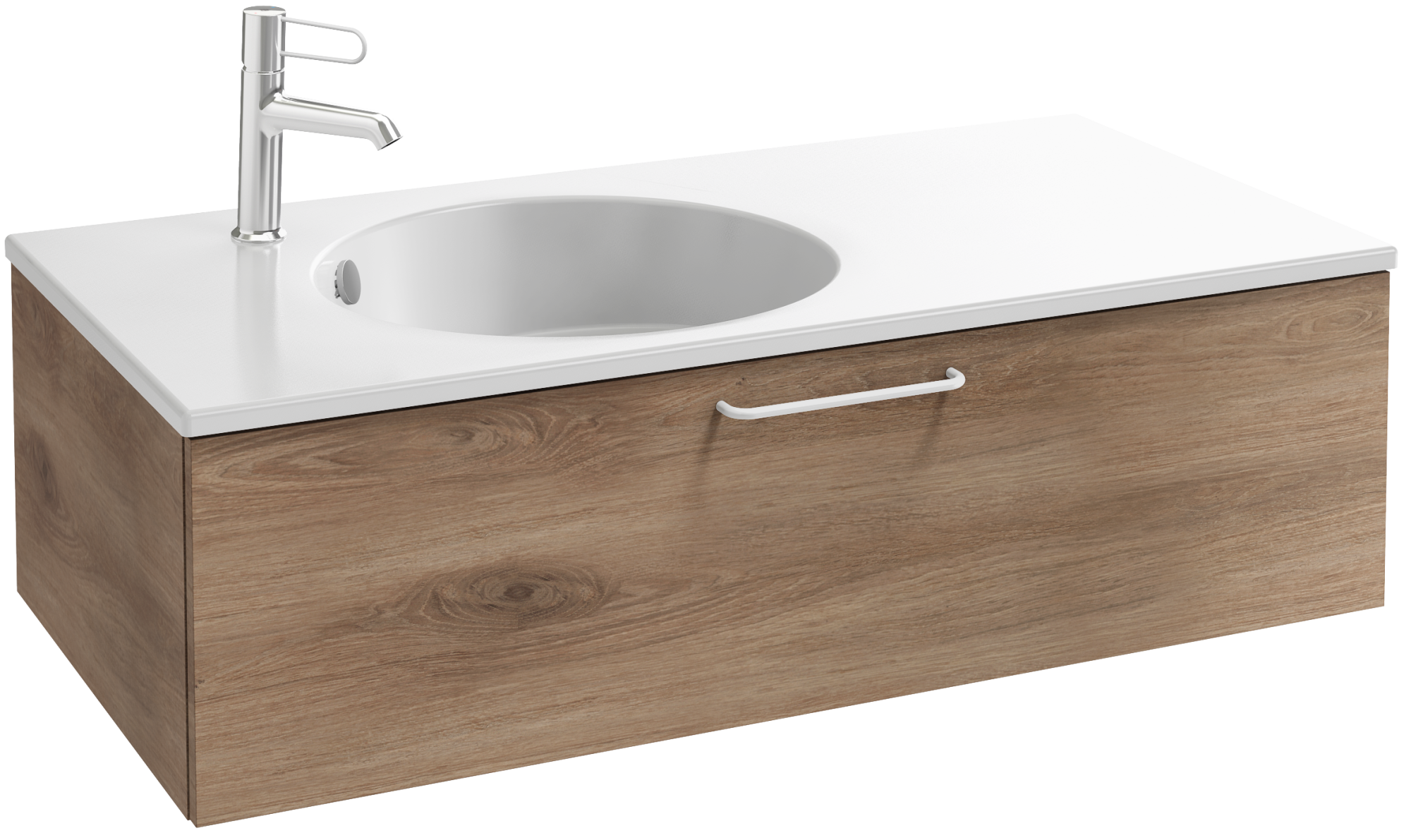 EB2516-R6-M90 Тумба под столешницу 100 см, 1 ящик, белая ручка JACOB DELAFON ODÉON RIVE GAUCHE ODEON RIVE GAUCHE