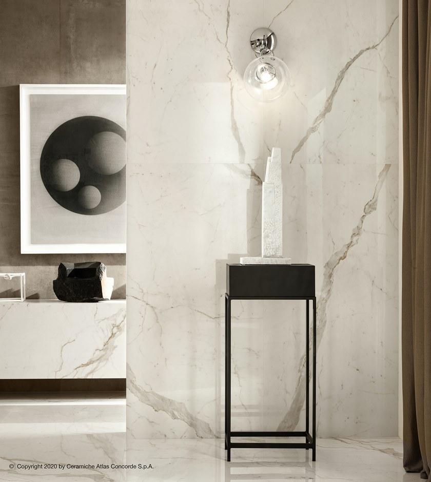 Atlas Concorde Белая плитка для стен с эффектом мрамора Marvel shine sun-id-1375735 - Вид №8