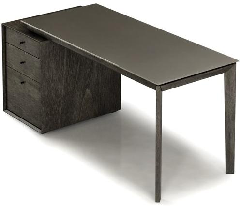 Huppé Письменный стол из бука прямоугольной формы с ящиками Outline 1402-1401-4001v HUPPE - Вид №1