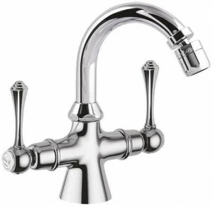 Rubinetteria Giulini Смеситель для биде с одним отверстием и регулируемым изливом для монтажа на террасе Londra 7235p