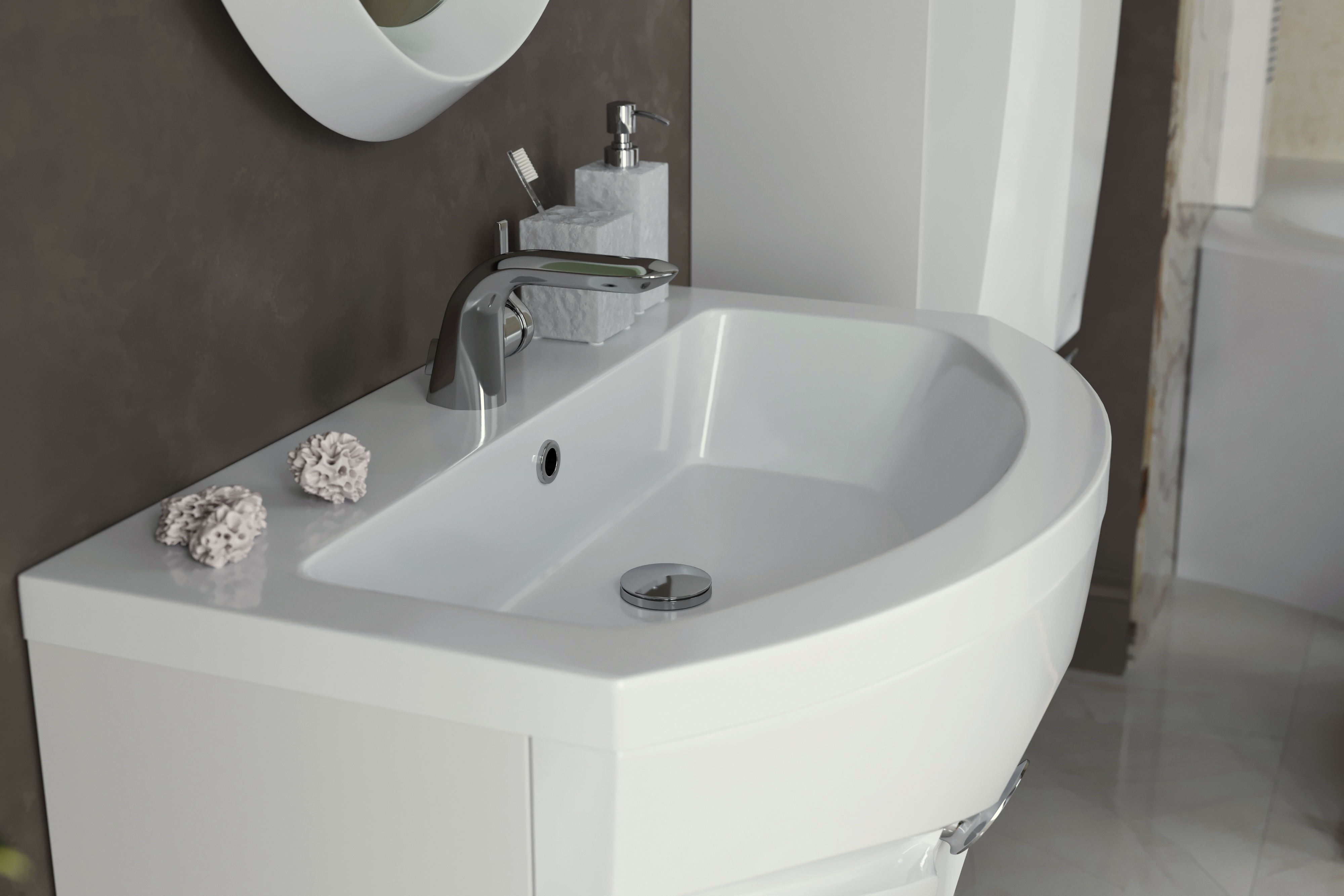 У40416 Тумба с раковиной Cloud 80, 1я, White 1 Marka Cloud - Вид №2