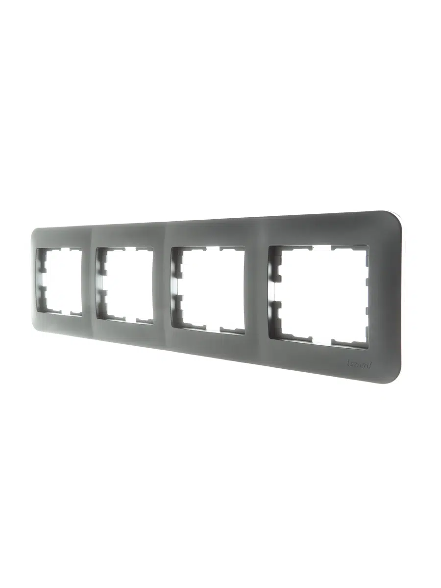 ASTI Рамка 4-ая горизонтальная б/вст платина LEZARD 7081-3500-149 - Вид №2