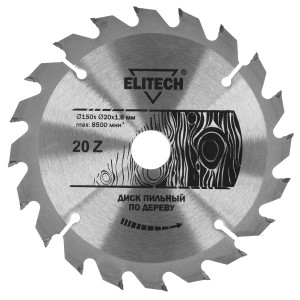 Диск пильный Elitech 1820.052800 9187640