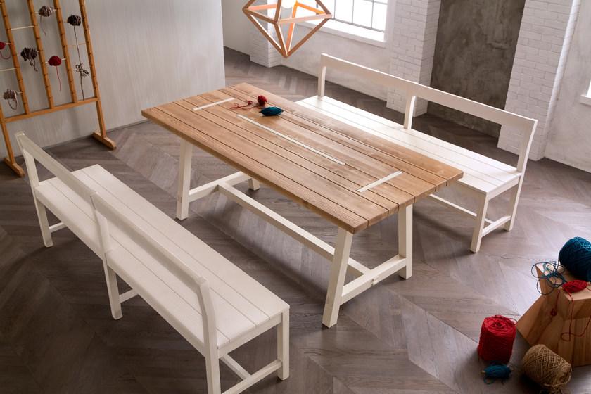 Callesella Arredamenti Прямоугольный деревянный обеденный стол sun-id-1502684 - Вид №1