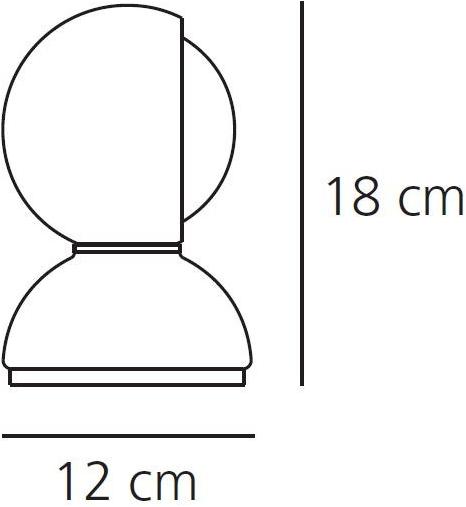 Artemide Настольная лампа из окрашенного металла Eclisse sun-id-1468489 - Вид №6