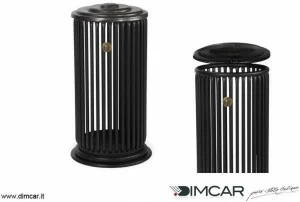 DIMCAR Урна для мусора уличная металлическая с крышкой Elite 293