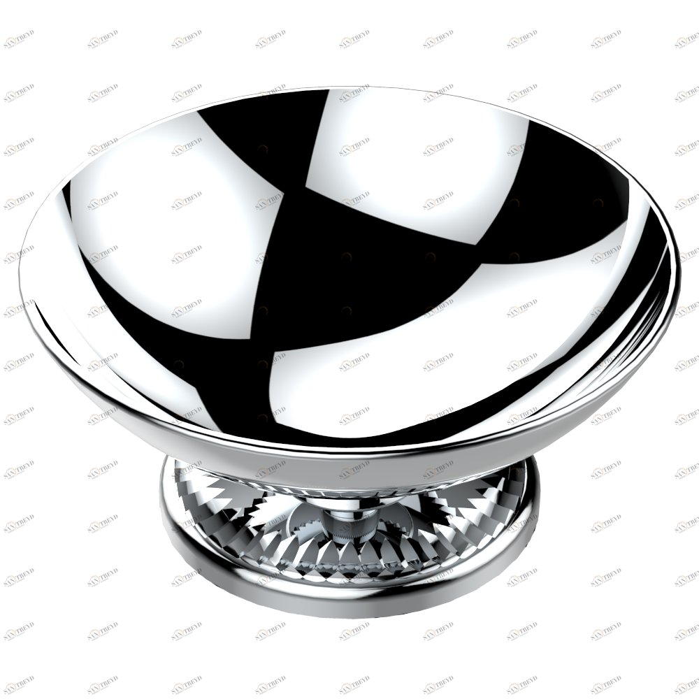 U4D-544 Мыльница на подставке, диаметр : 100 мм Thg-paris Diplomate Royale Хром U4D-544 CAT.A