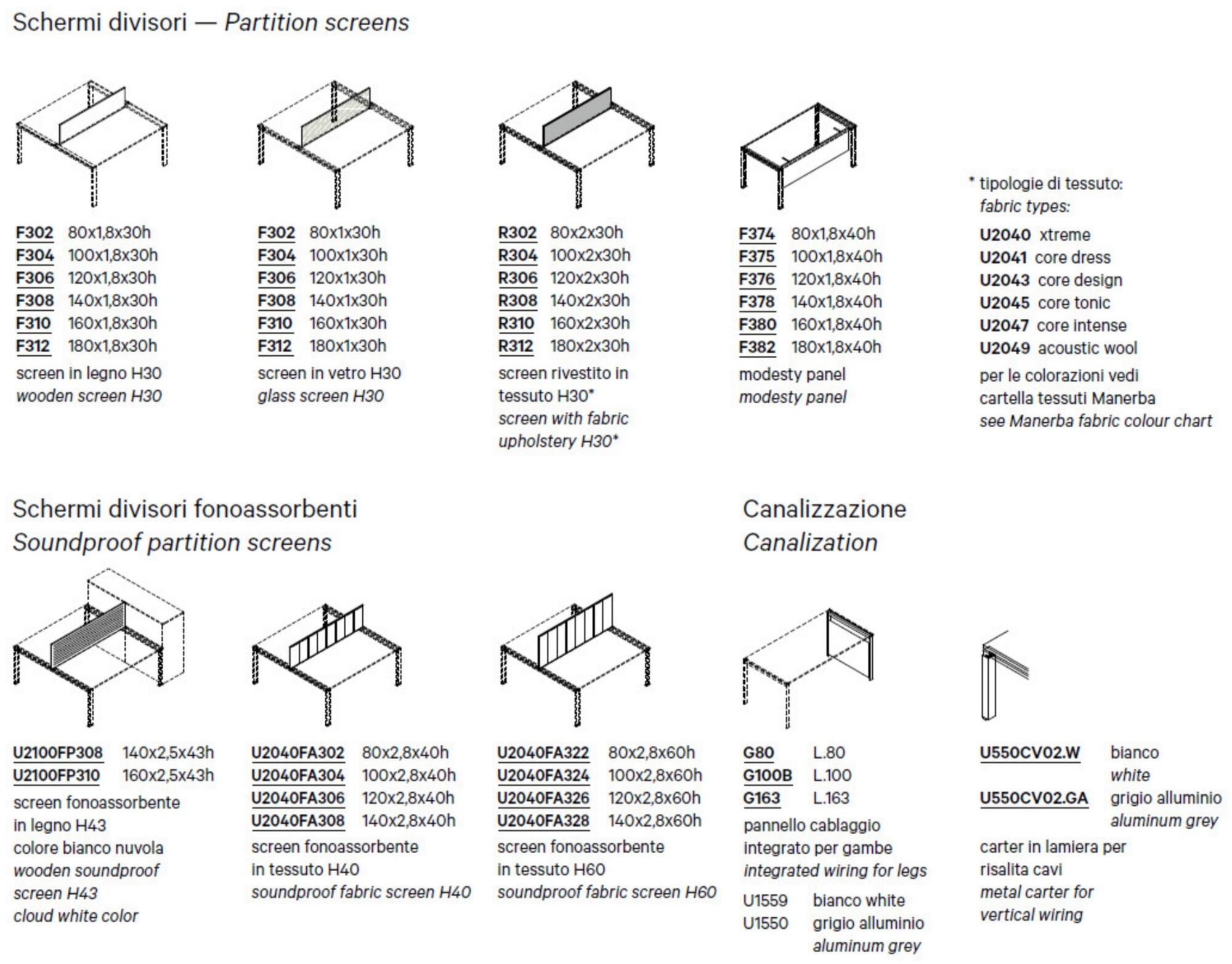 Manerba Несколько рабочих станций с разделительными панелями You-eco sun-id-1435276 - Вид №2