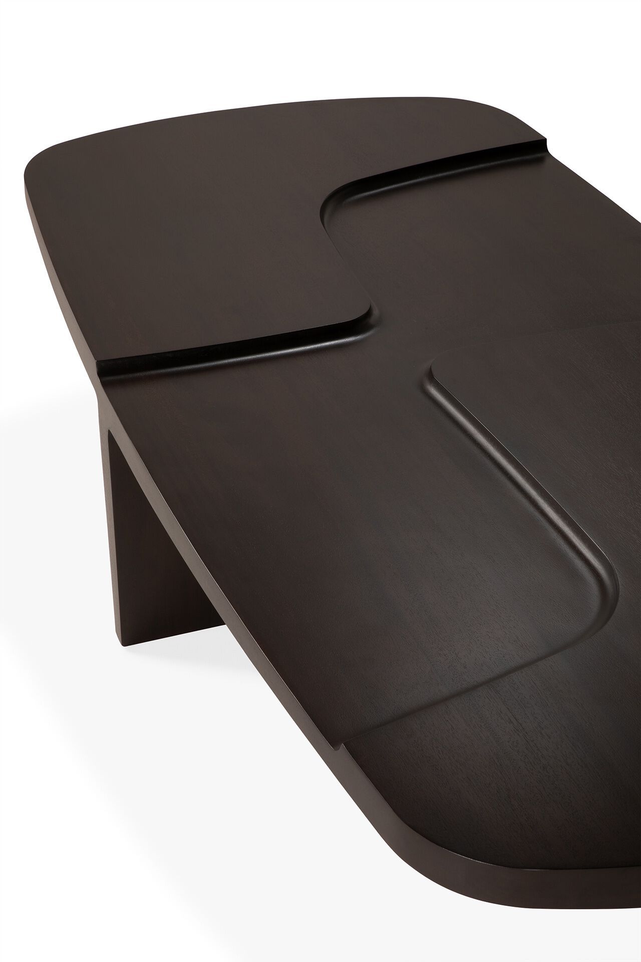 Прямоугольный низкий журнальный столик из красного дерева Ethnicraft Brutalist ARCH-00044388 - Вид №3