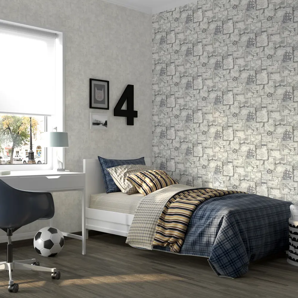 Обои флизелиновые Home Color Discovery серые 1.06 м HC71695-41 88120554 STLM-2201614 - Вид №3