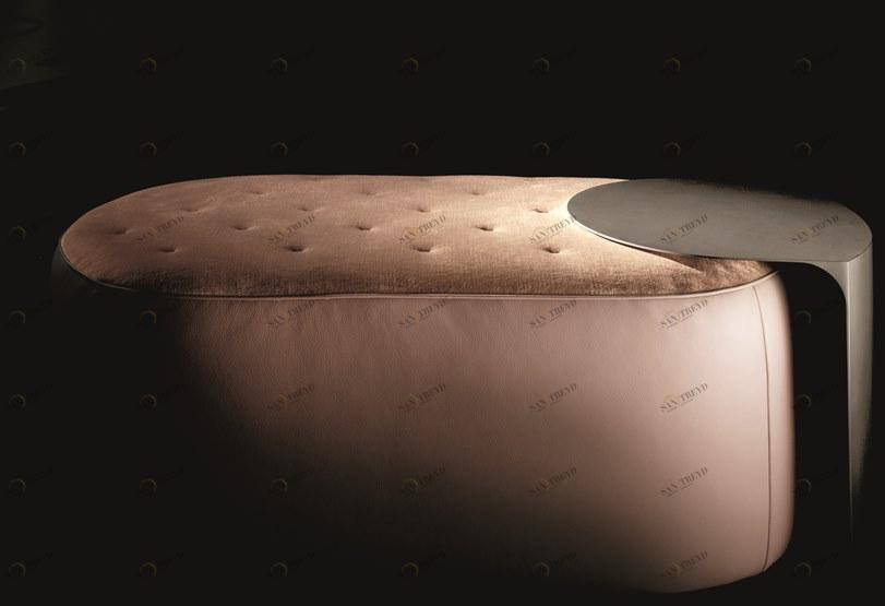 Ditre Italia Овальный пуф capitonné из ткани Clip sun-id-1481390