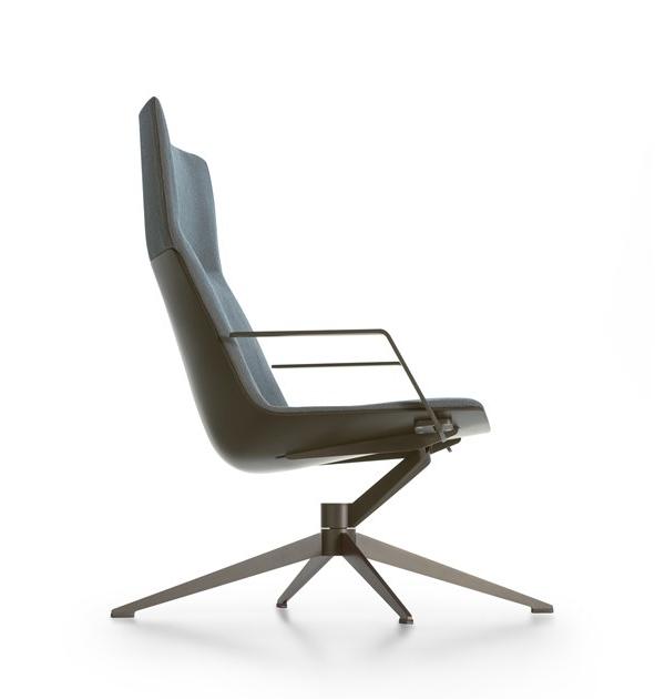 MDF Italia Кресло из ткани с 4 спицами и высокой спинкой Neil sun-id-1482969 - Вид №1