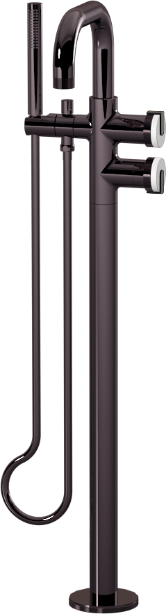 E-11557-R1WT-L1MBK-OX Смеситель напольный отдельностоящий (внешняя часть) GRAFF MOD+