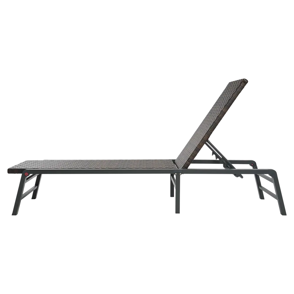 Шезлонг BEGINIA Kreo 193x60x31 см алюминий коричневый STLM-2183725 - Вид №17