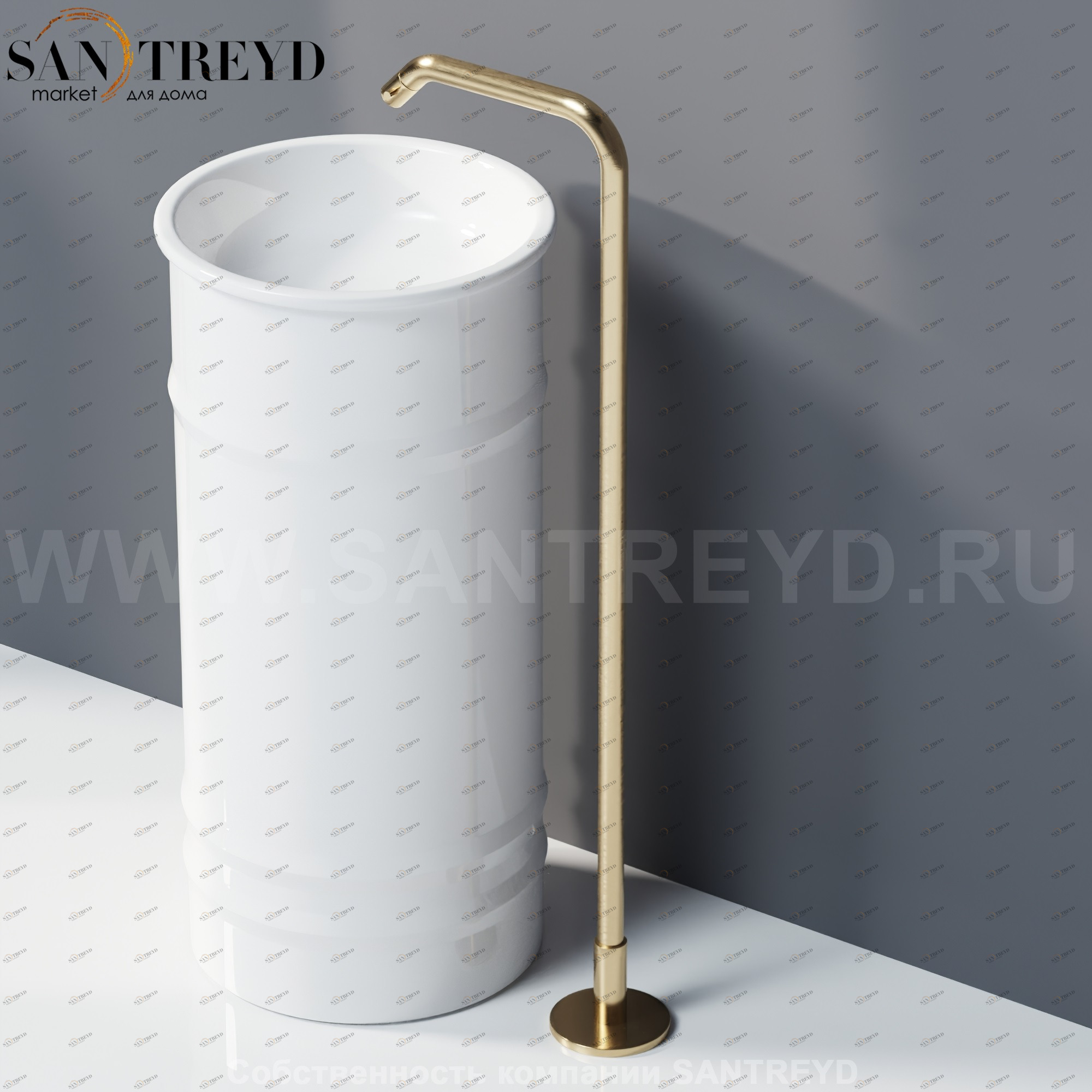 Agape MEMORY Напольный смеситель для раковины бронзовый матовый ARUB1092NR