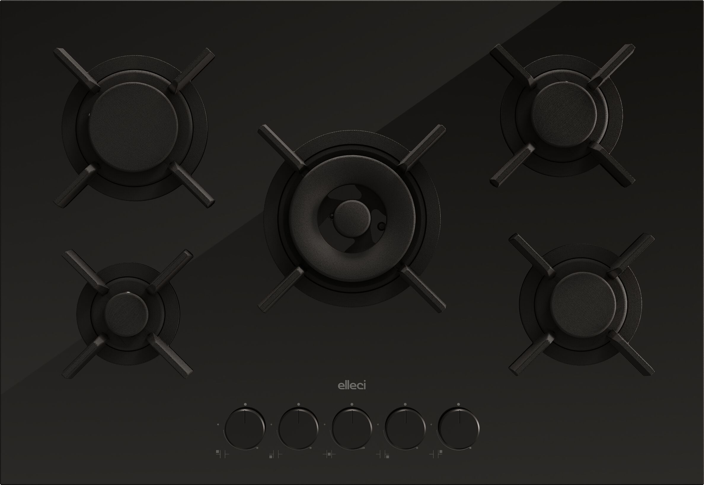 Закаленное стекло газовая встраиваемая варочная панель Elleci Elleci Kitchen ARCH-00019806