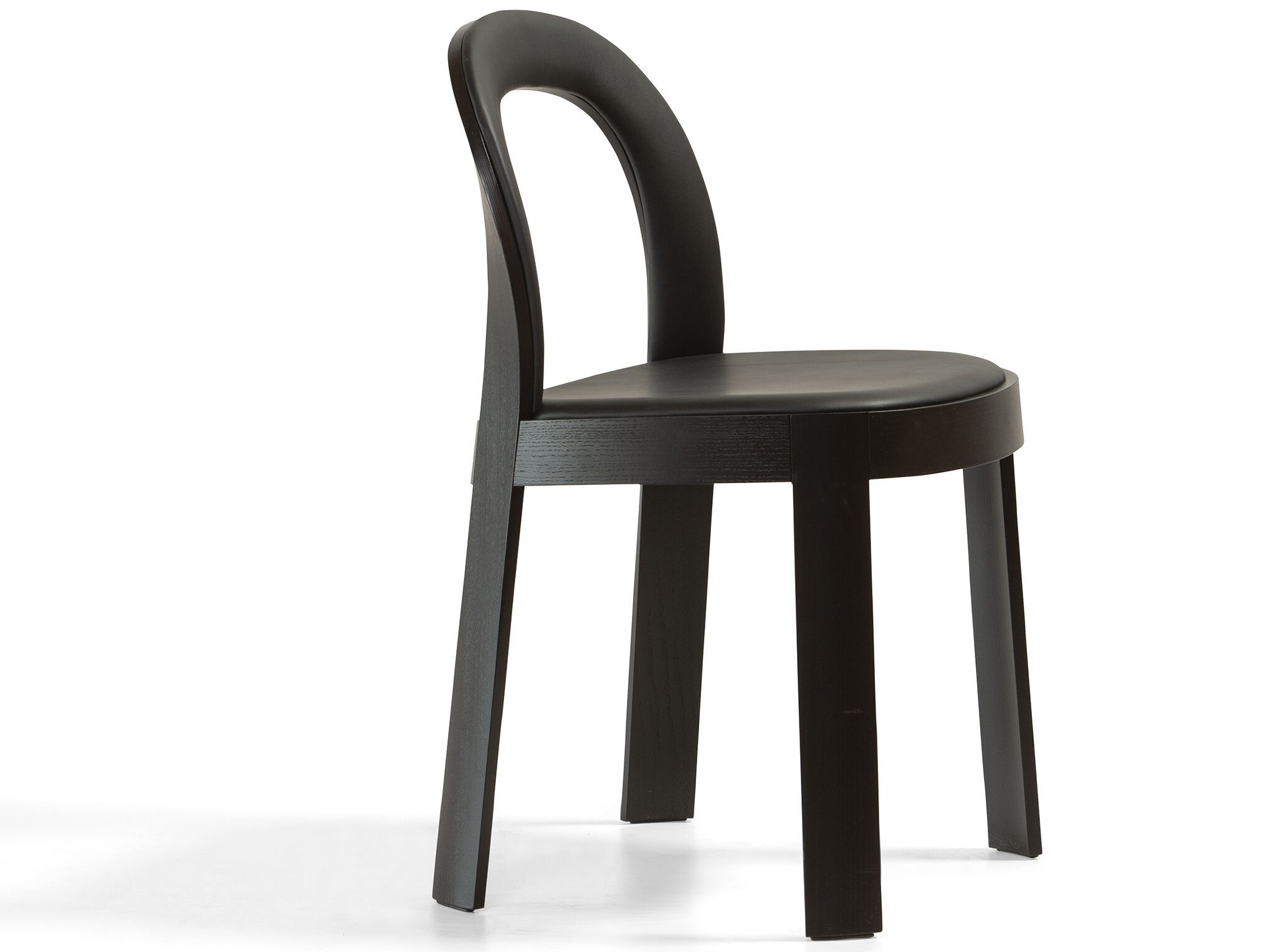 Деревянный и кожаный стул Bla Station OM DRESSED ARCH-00003567 - Вид №1