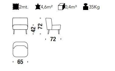 Тканевое кресло MOROSO Gimme Shelter ARCH-00072093 - Вид №2