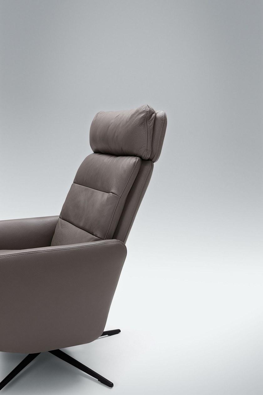 Sits Откидывающееся кожаное кресло с 5 спицами и подлокотниками sun-id-1455052 - Вид №3