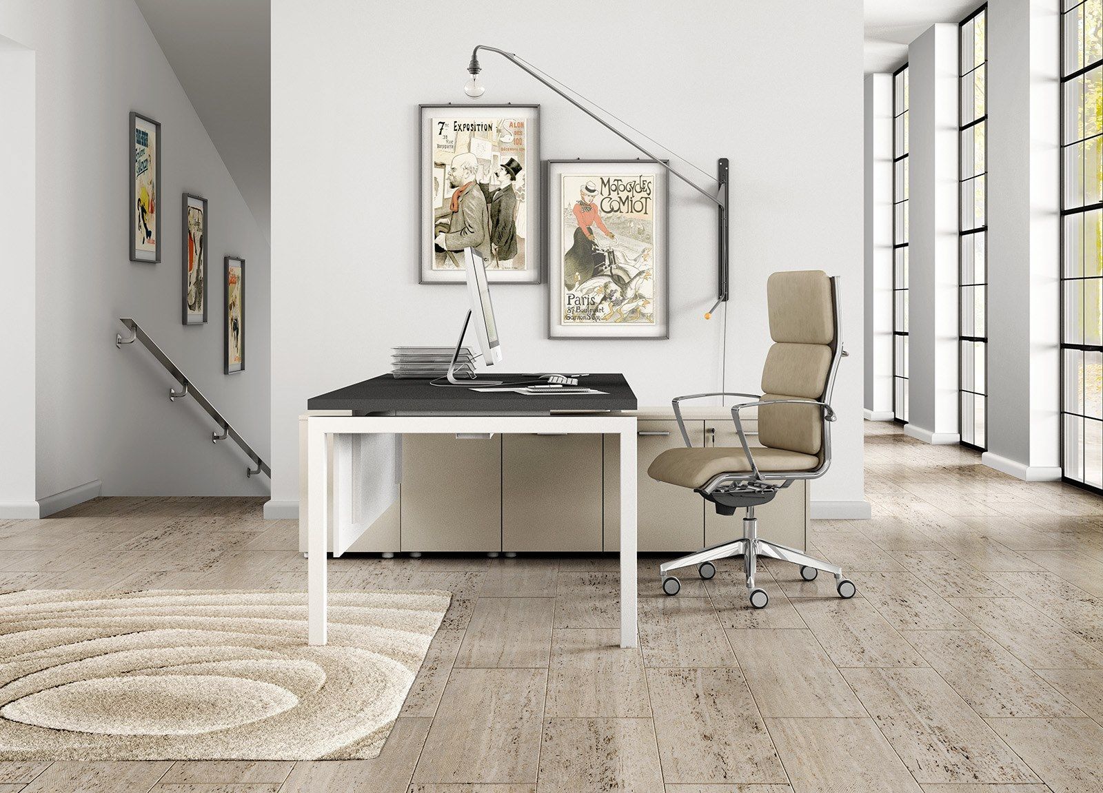 5 спиц подлокотник ткань операционный офисный стул Leyform оригами ARCH-00121489 - Вид №1