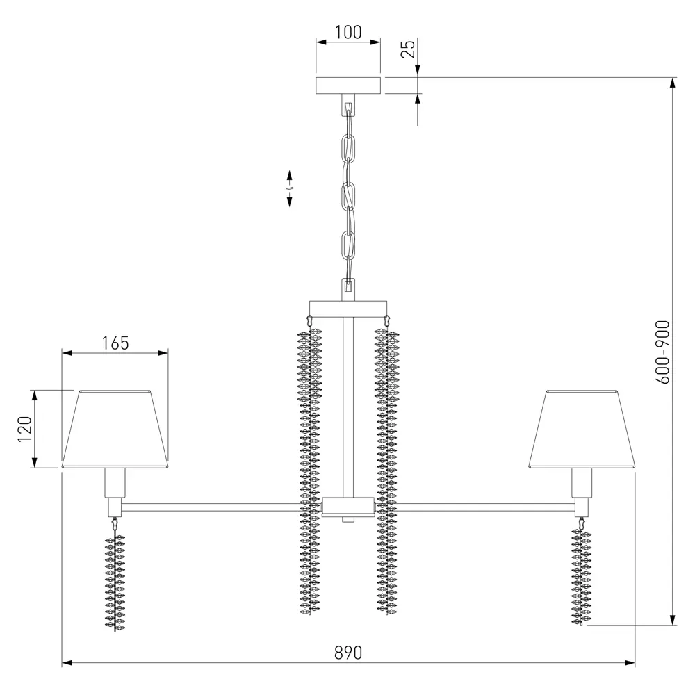 Люстра подвесная Charuel 60148 7 ламп 13 м² цвет золотой Eurosvet STLM-2112723 - Вид №7