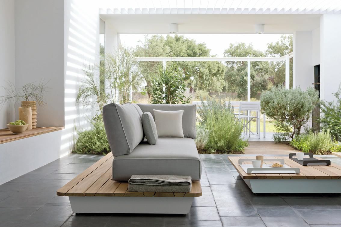 MNST1038 Concept 2 белый столешница из дерева iroko Manutti Air - Вид №10