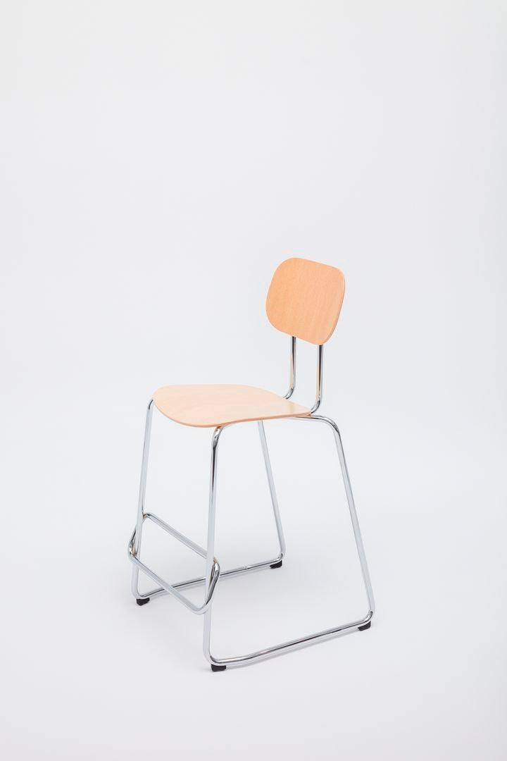 MDD Табурет из фанеры с высокими санками и подставкой для ног New school sun-id-1349977 - Вид №1