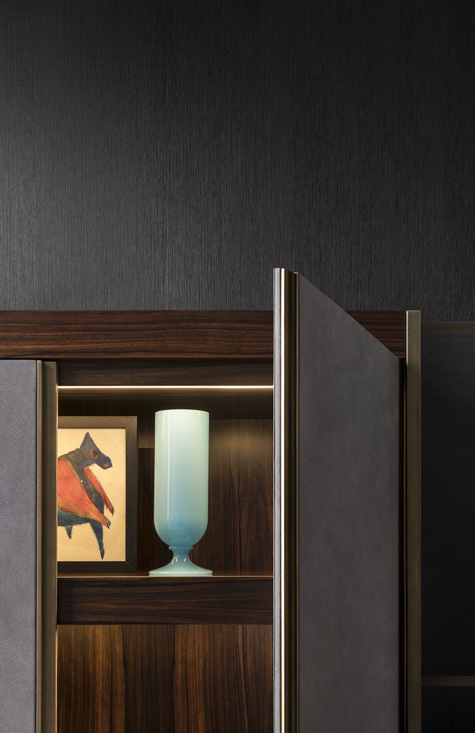 Деревянный сервант с кожаной обивкой OAK Metronome ARCH-00142312 - Вид №7