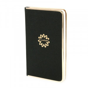 35905 Ежедневник "Кросс" А6+ 130 x 210 мм 96 л. черный Escalada