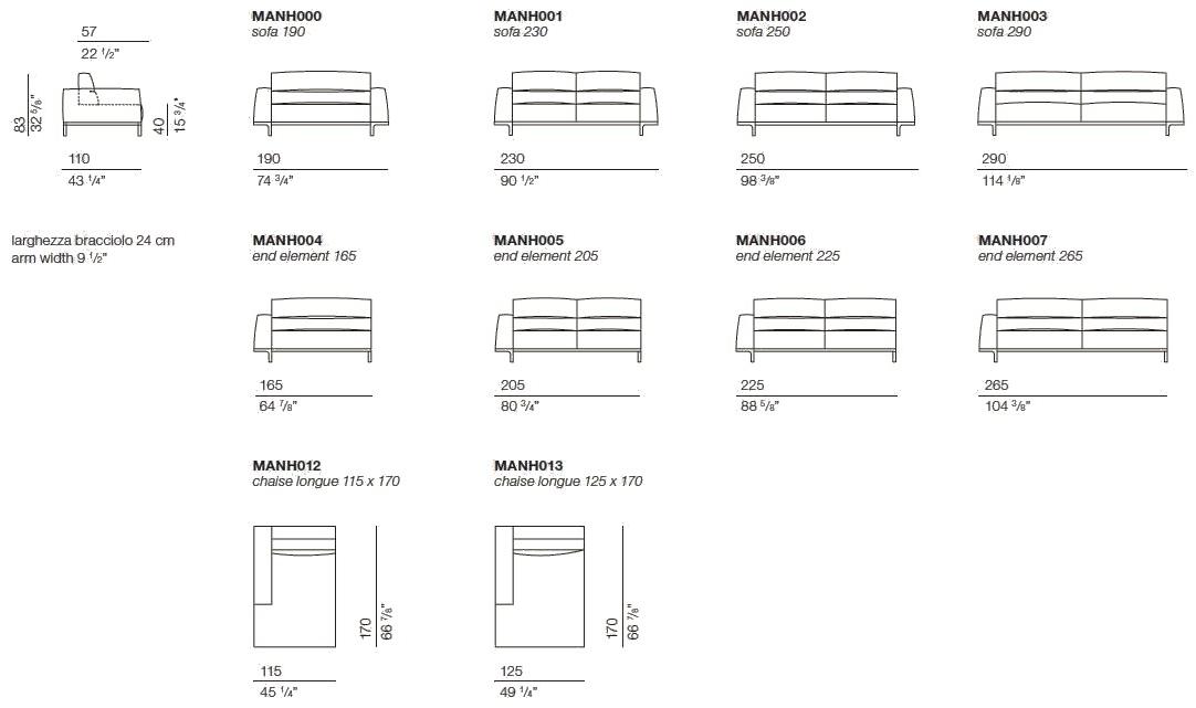 Bodema 3-х местный тканевый диван Manhattan sun-id-1433644 - Вид №8