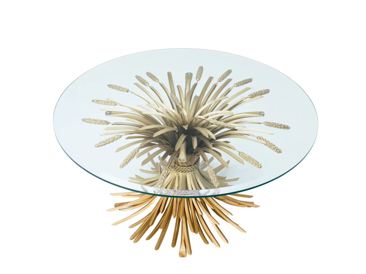 Круглый журнальный столик из железа и стекла Eichholtz BONHEUR ARCH-00073476 - Вид №1