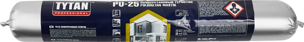 Полиуретановый герметик Tytan для фасадных работ 600 мл черный 85544331