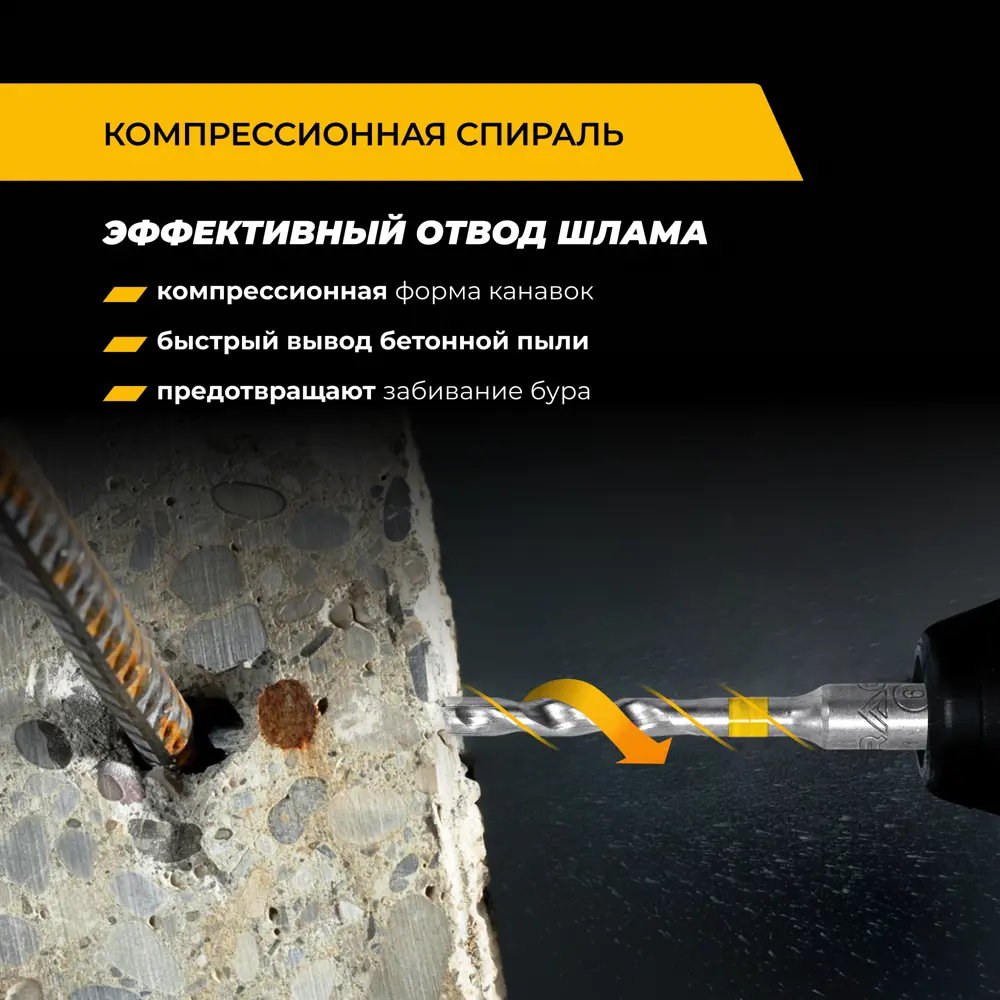 Набор буров по железобетону SDS Plus Rage Furious №2 567003, 3 шт STLM-2171201 - Вид №3