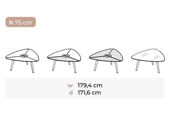 Стеклянный треугольный стол для встреч Bralco ARCH-00049256 - Вид №1