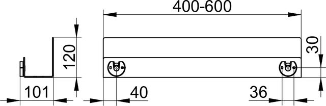 24953370100 Полочка для душа KEUCO ПОЛОЧКИ ДЛЯ ДУША - Вид №3
