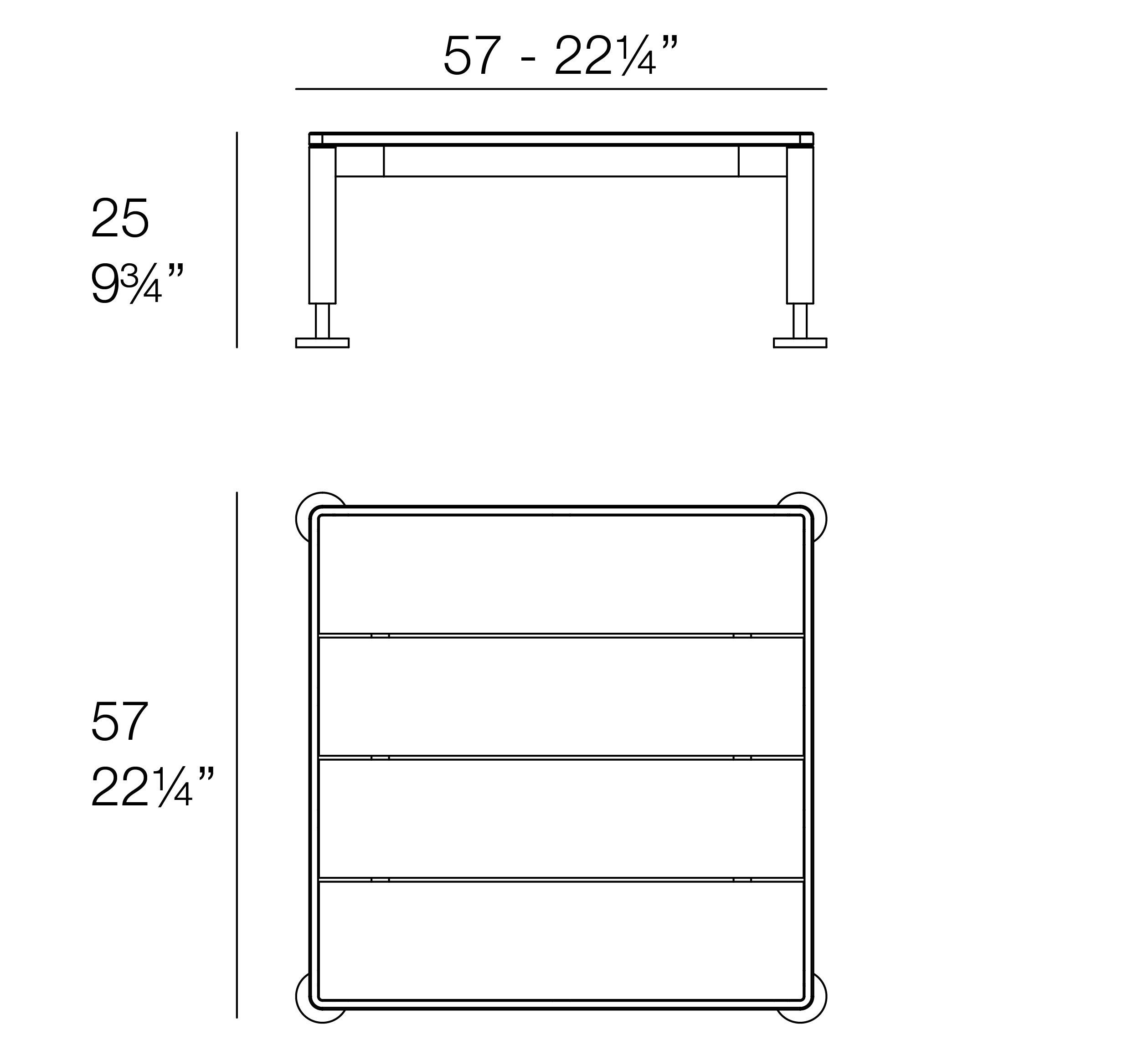 Алюминиевый квадратный садовый стол Vondom Hamptons ARCH-00114719 - Вид №5