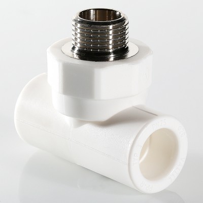 VTp.733.0.02005 Фитинг полипропиленовый – тройник с переходом на наружную резьбу Valtec 20 мм х 3/4"  - Вид №1