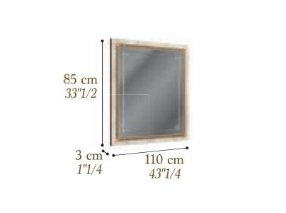 Прямоугольное зеркало в рамке Arredoclassic романтика ARCH-00031085 - Вид №2