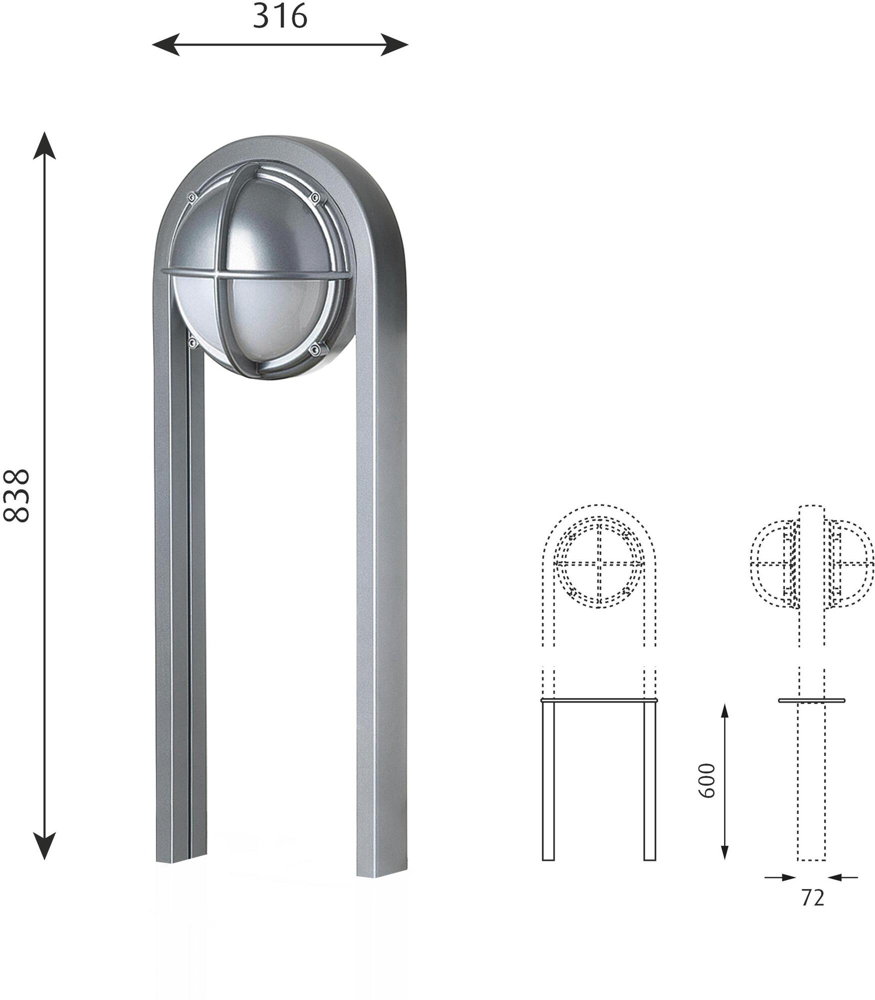 Louis Poulsen Светодиодный алюминиевый столбик Skot sun-id-1463035 - Вид №10