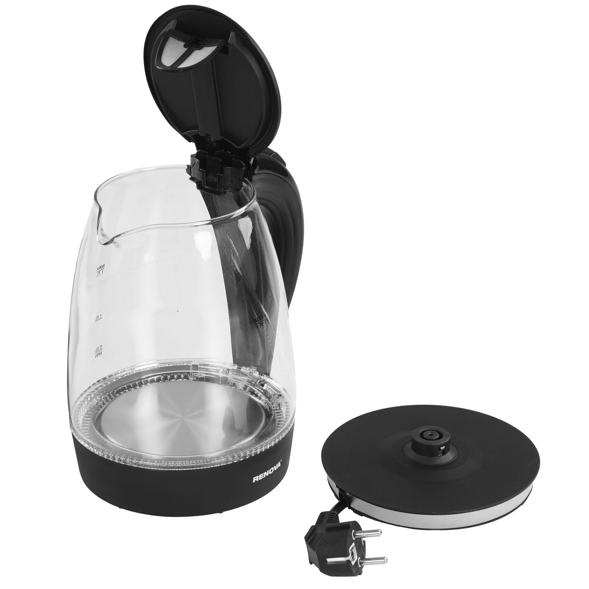 9207215 Электрочайник RENOVA KT17G-07B черный STDN-0137734 - Вид №4
