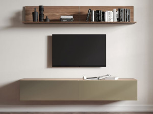 Деревянный подвесной шкаф